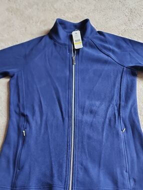 Tommy Bahama Navy Full-Zip Fleece Jacket